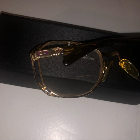 CHRISTIAN DIOR 60s 70s Vintage 2227 48 Butterfly Gold Frame Eyeglasses 55-16mm - Picture 13 of 16